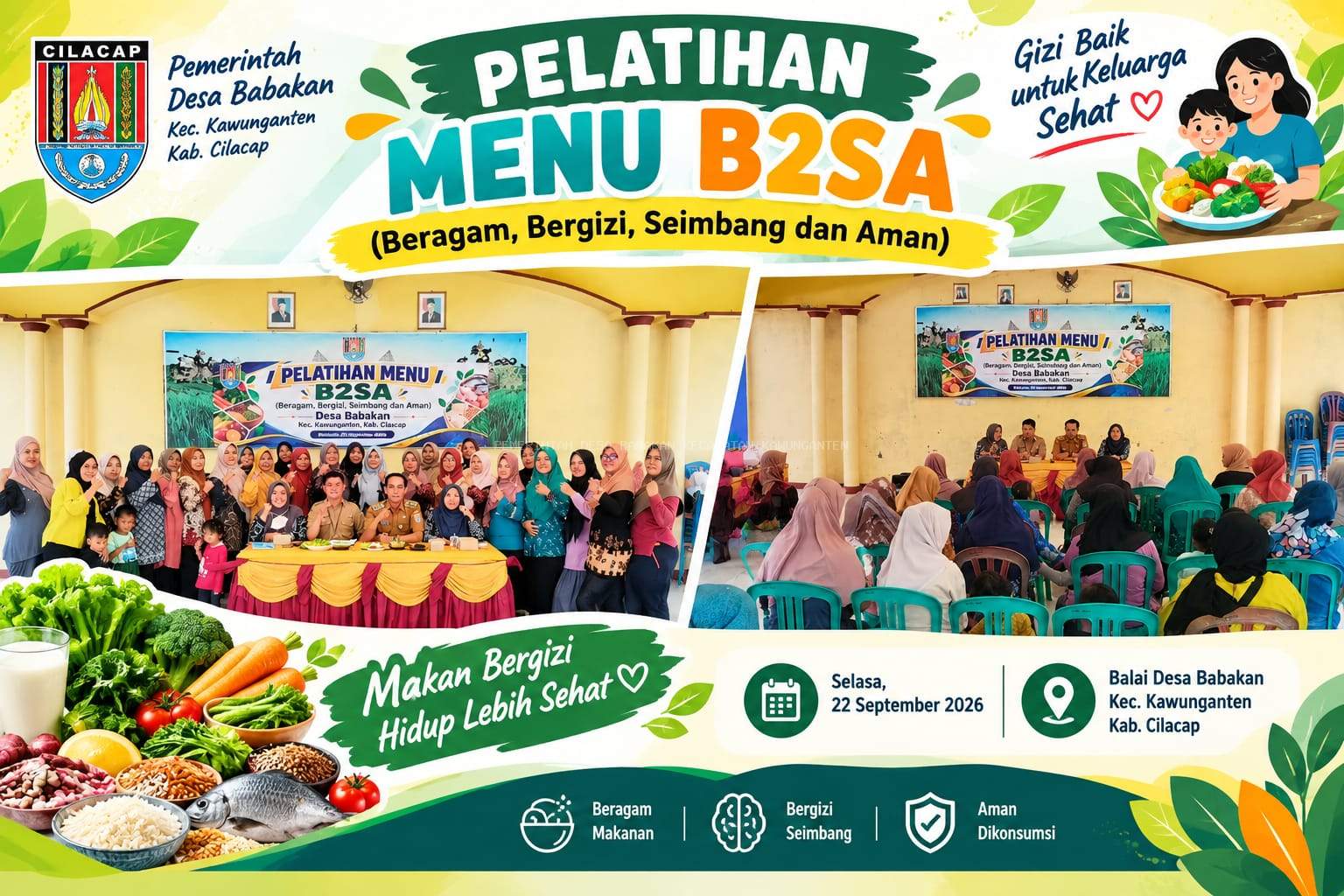 Pelatihan Menu B2SA (Beragam, Bergizi, Seimbang dan Aman) tahun 2026