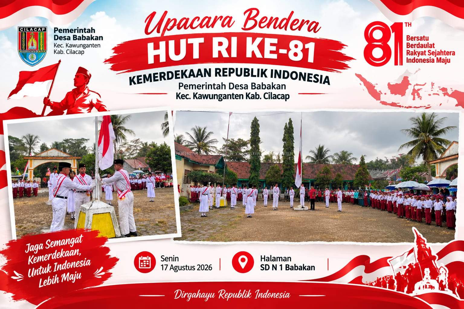 Upacara Bendera Hari Ulang Tahun (HUT) ke-81 Kemerdekaan Republik Indonesia Tahun 2026