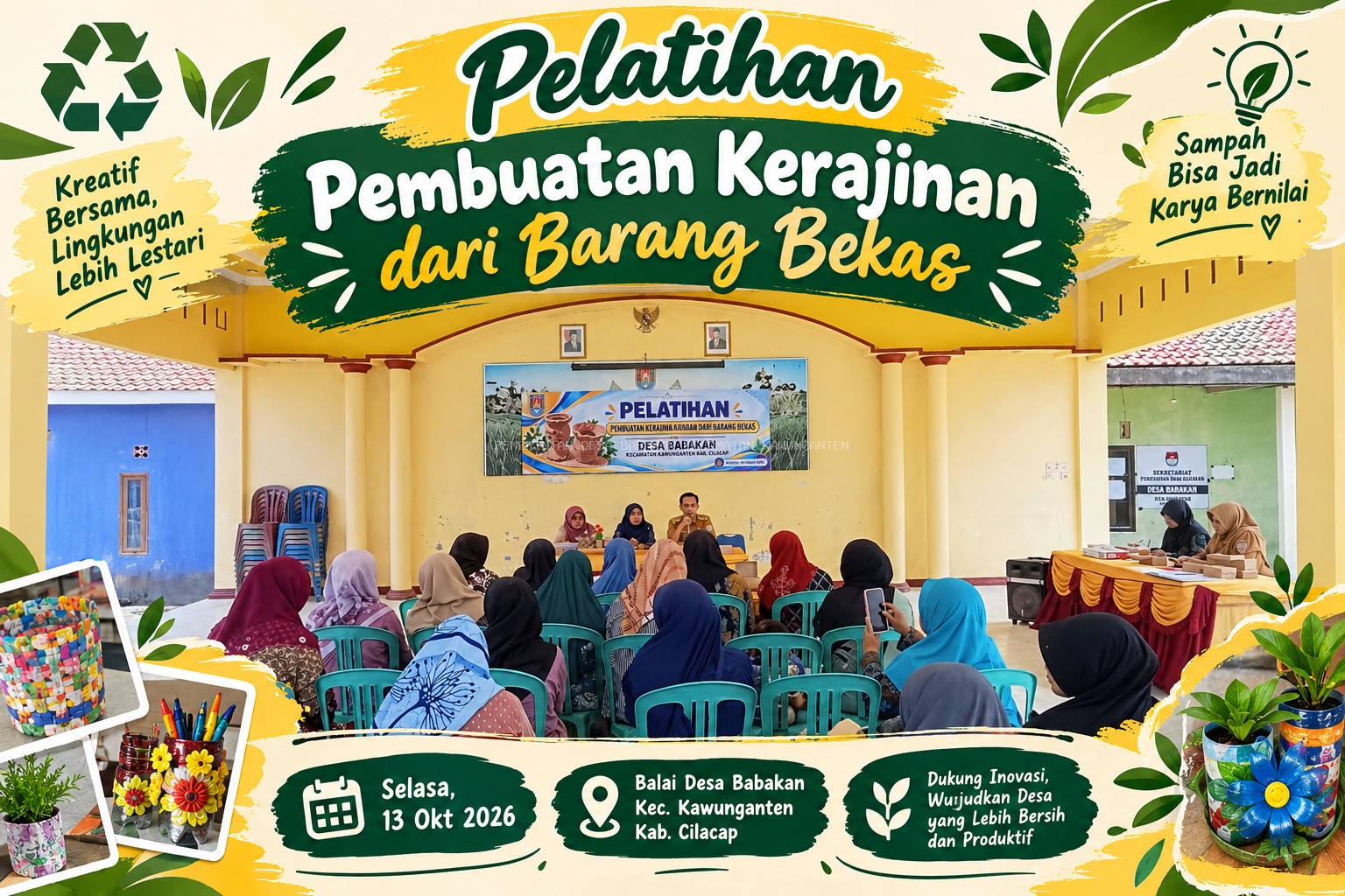 Pelatihan Pembuatan Kerajinan dari Barang Bekas